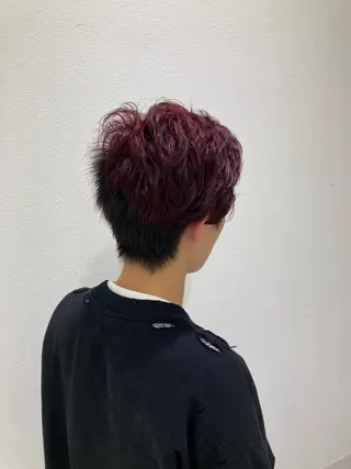 カラー メンズ 上杉 梨緒のヘアスタイル