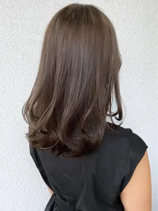ミディアム カラー 髪質改善くすみカラー 🍀/石川大輔のヘアスタイル