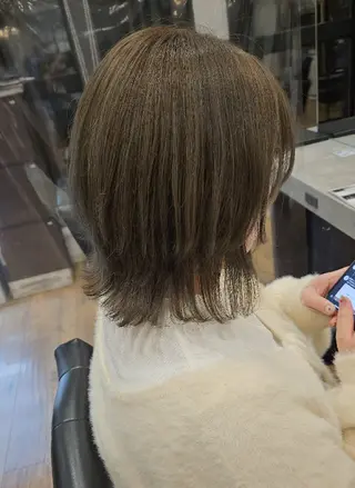 ミディアム カラー 関口 友菜のヘアスタイル
