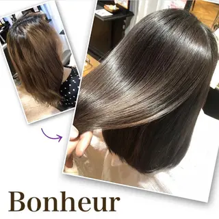 ミディアム カラー 奥田 千尋のヘアスタイル