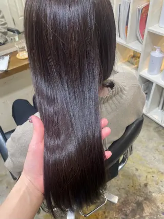 ロング カラー RIN／韓国ヘア レイヤーカットのヘアスタイル