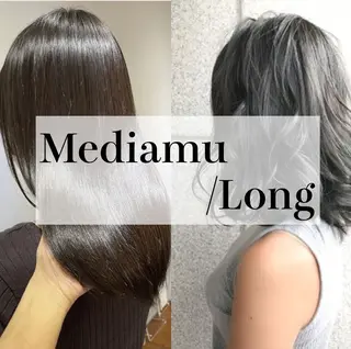 ミディアム un.le.pont ルカ 🎨のヘアスタイル