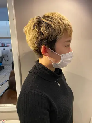 ショート ヘアアレンジ 安澤 彩奈のヘアスタイル