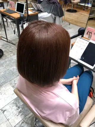 ミディアム 新宿／透明感カラー/ 髪質改善/早野大空のヘアスタイル