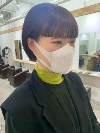 ショート 東のりか/ハイトーン ブリーチカラー/ボブのヘアスタイル