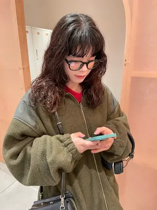 セミロング 上平 綾菜のヘアスタイル