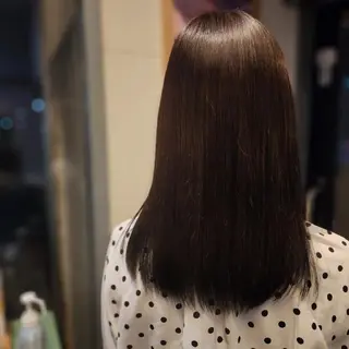 セミロング カラー ユウナ/眉ワックス /メンズカットモデルのヘアスタイル