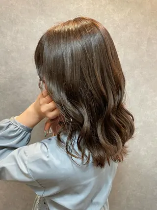 ミディアム カラー ツヤ美髪💐 髪質改善/高山愛来のヘアスタイル