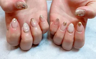 ネイル ネイルリボン 受付スタッフのネイルデザイン