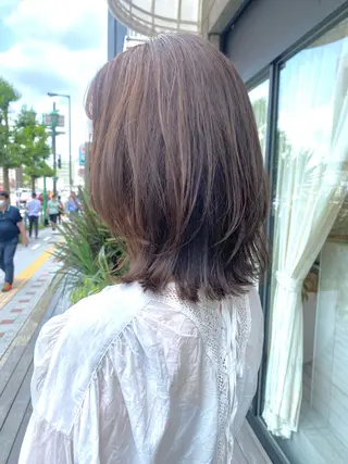 ミディアム カラー 艶髪🌟髪質改善✨ Zinaヤマダ チサのヘアスタイル