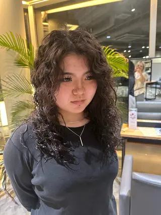 ロング パーマ 渚音 nanoのヘアスタイル