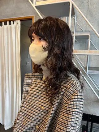 ロング カラー パーマ 大林 エリコのヘアスタイル
