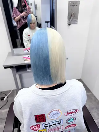 ミディアム カラー 吉澤 愛心のヘアスタイル