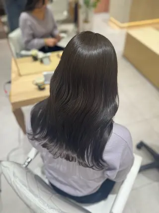 セミロング 京都河原町 髪質改善🌛‧˚花綸のヘアスタイル