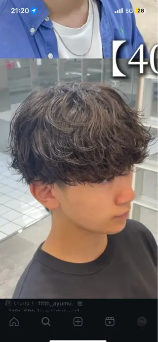 パーマ 🌀ソヘル/シャドウ ✨/メンズパーマ/栄のヘアスタイル