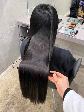 ロング 大野 仁のヘアスタイル