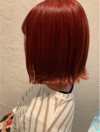 カラー ☘️折戸結菜☘️ ハイトーンカラーのヘアスタイル