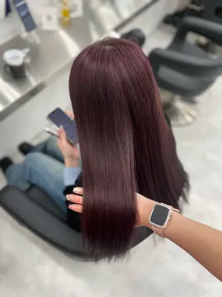 ロング カラー ヘアアレンジ 🫧‪🎀うる艶暖色 🏹Nanako🎀のヘアスタイル