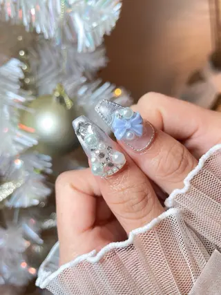 ネイル 23時まで❤︎韓国、 ワンホンネイルのネイルデザイン