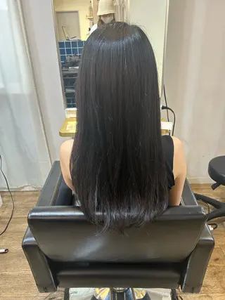 ロング ブリーチなしベージュ /ヘアセット/ミユのヘアスタイル