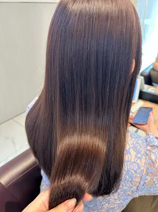 ロング カラー にった みずきのヘアスタイル