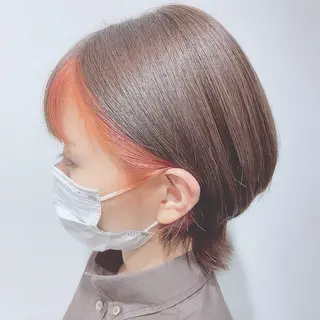 カラー 長尾菜々美🐰 ／ハイトーンカラーのヘアスタイル