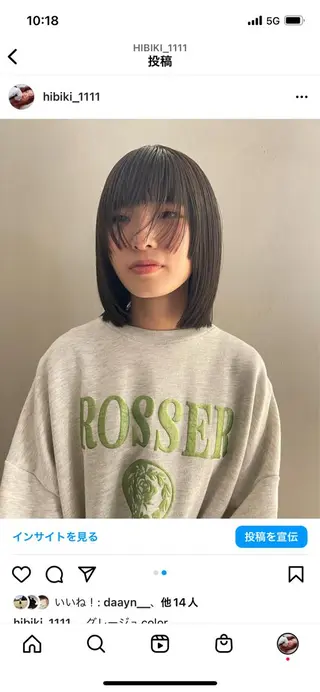 ミディアム BoomBOX所属・HIBIKI/原宿 ハッシュカット🪄のヘアスタイル