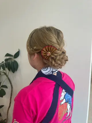 ロング ヘアアレンジ mei/艶髪/透明感 カラー/ヘアセットのヘアスタイル