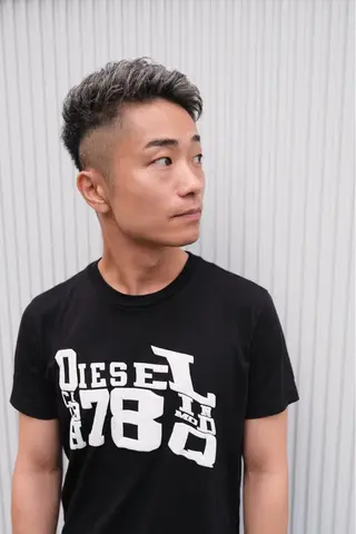 ショート カラー メンズ 吉岡 昌吾のヘアスタイル