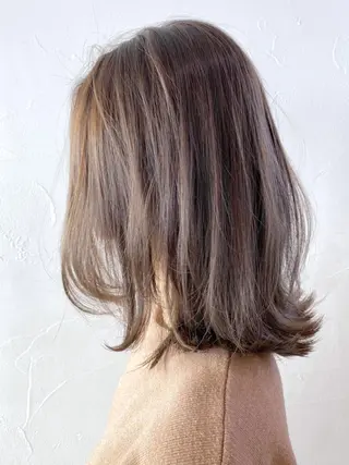 ミディアム カラー パーマ ヘアアレンジ ITbyALBUM 浦和店のヘアスタイル