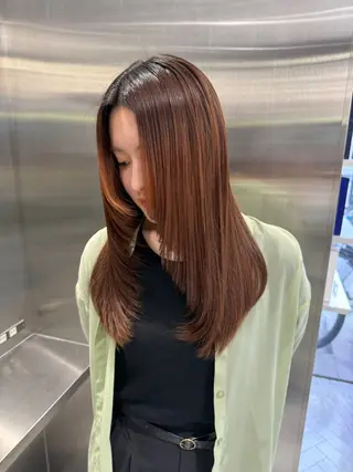 セミロング カラー 冬っぽカラー/ マツエク/ゆきなのマツエク・マツパデザイン