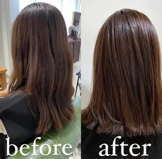 ミディアム カラー eins.hair所属・過去一の柔髪ヘア 🌿einshairのヘアスタイル