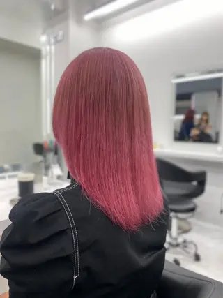 ミディアム カラー ヘアアレンジ ダブルカラー特化💖 韓国ヘア💖りくのヘアスタイル