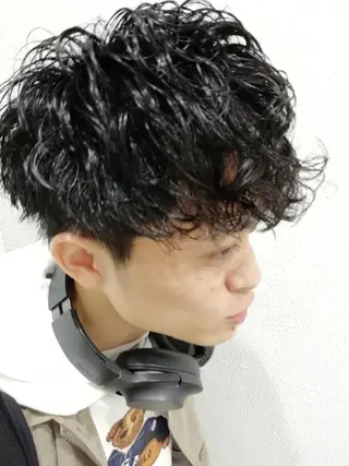 メンズ パーマ Ash 店長 木村 和人のヘアスタイル