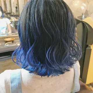 ミディアム 所渉/韓国レイヤー /ウルフカットのヘアスタイル