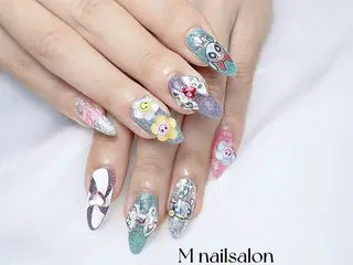 ネイル M🌷nail 長さだし専門店のネイルデザイン