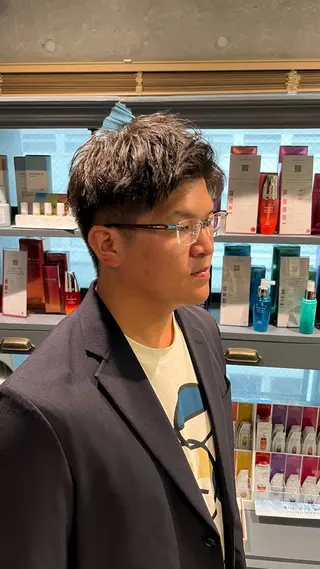 メンズ メンズカット パーマ飯野友喜のヘアスタイル