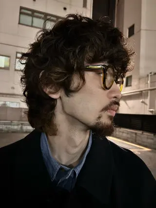 パーマ メンズ デザインカット/ パーマ/nanaのヘアスタイル