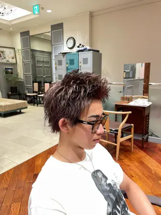 メンズ 大阪梅田 稲葉利也斗のヘアスタイル