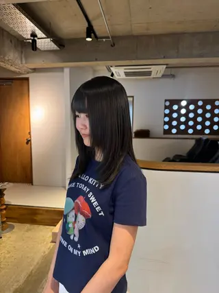 ロング カラー 名駅/酸性ストレート /ワンカラー/アヤハのヘアスタイル