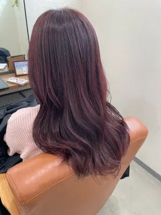 ロング 艶感暖色カラー /透明感/瀬戸山舞のヘアスタイル