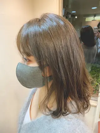 ロング カラー Ceaven 溝の口【セヴン】所属・ツヤツヤ縮毛矯正 men'sカット小山のヘアスタイル