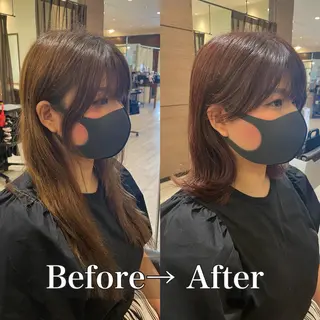 ミディアム ✨レイヤーお任せ✨ 林有里子のヘアスタイル