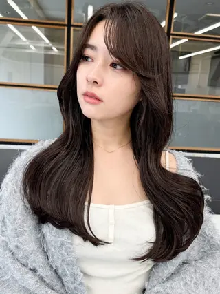 ロング 巻ける縮毛矯正 髪質改善フルカワのヘアスタイル