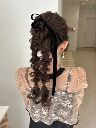 ロング ヘアアレンジ Dityca rst所属・Kato Nonokaのマツエク・マツパデザイン