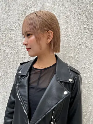 ショート Misaki /ボブ/縮毛矯正のヘアスタイル