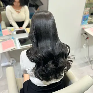 ロング R 横浜【アール】所属・ハイトーン/韓国 ヘア　momo˚✧₊のヘアスタイル
