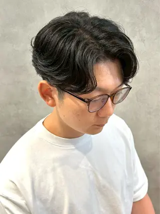 パーマ メンズ メンズ/ハイトーン 【yoshiki】のヘアスタイル