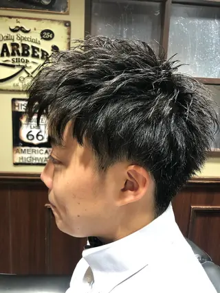 ミディアム メンズ 横浜 カット全般 大槻のヘアスタイル