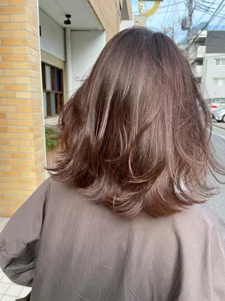 ミディアム カラー ヘアアレンジ aya kaのヘアスタイル